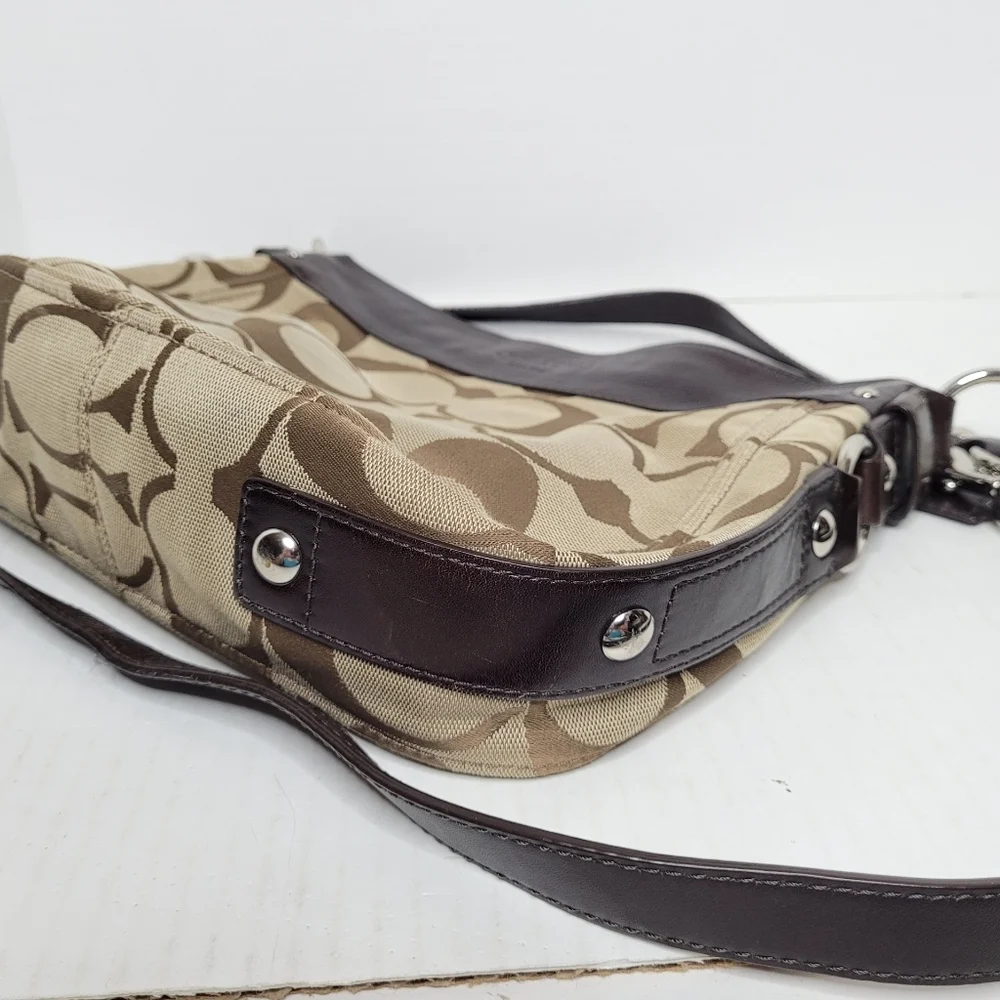 Coach Signature C's Zoe Canvas Hobo J1020-F14708